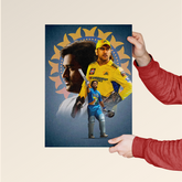 MS Dhoni – The Legacy of a Cricket Legend Poster